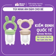 Mama's Choice Baby Chewing Bag, Anti-choking Fruit Pacifier, Comes with 3 Nipple Sizes Suitable for 