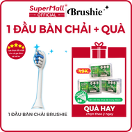 [𝗖𝗡𝟯] COMBO 3 Đầu bàn chải đánh răng điện 3 trong 1 Brushie - Đánh răng rửa mặt