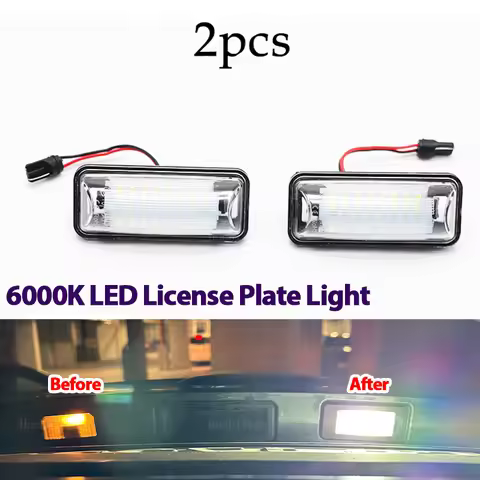 2Ps DC12V Car LED License Number Plate Light Lamp LED White For Subaru Forester Impreza Legacy BRZ W