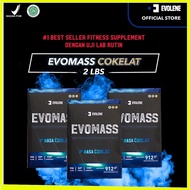 Evolene Evomass Chocolate 3x 912gr/4x serving Mass Gainer Weight gain supplement BPOM HALAL