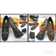 Shoes LV YC-A39-13 Loafer Print Logo Wedge