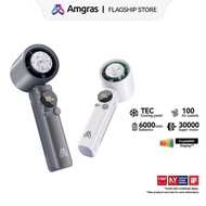 Amgras MetaHeld Fan Pro Portable Turbo Fan High Speed kipas mini fan cooler Adjustment LED Display