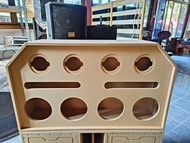 ตู้ลำโพงเสียงกลาง6.5นิ้วแหลมทวิตเตอร์4นิ้ว 4x4 V.4 ไม้MDF12มม.