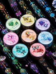 78cm*2m Elegant Jewelry Scrapbooking Decoration Tapes PET Rhinestone Tapes 7mm*3m Multi Pattern Pape