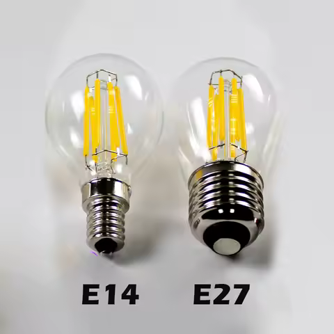 LED Bombillas Light E27 Edison Glass Lamp G45 Led Filament Bulb E14 4W 8W 12W Antique Retro Vintage 