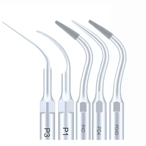 For EMS Woodpecker Refine Ultrasonic Scaler Handpiece Tip Dental Scaler Scaling Tips 5pcs P1 PD1 P3 