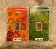 賀利氏生肖999.9金條 1g