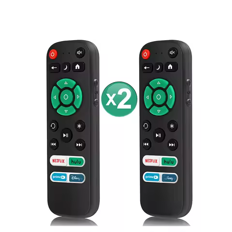 2Pcs Remote Controls Compatible with Roku TV Fit for Hisense/TCL/RCA/JVC/Philips Roku TV (Not for Ro