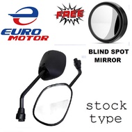 EURO MOTOR DAAN HARI SIDE MIRROR Motorcycle type WITH 2 BLIND SPOT (black)
