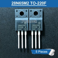 5pcs 28N65M2 TO-220F STF28N65M2 20A/650V N-Channel MOSFET Transistor New Original