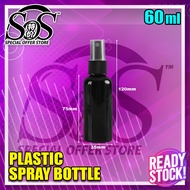 100Pcs Black Color Empty Spray Bottle 30ml/60ml/100ml Plastic PET Refillable Plastic Spray Bottle Bl