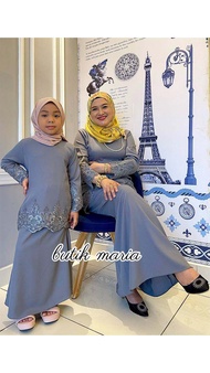 Baju Raya Kurung Lace Modern set ibu anak