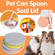 Pet Food Can Lid Spoon Cat Can Opener Pet Canning Sealed Preservation Lid Silicone Seal Lid