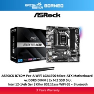 ASROCK B760M Pro-A WiFi LGA1700 Micro-ATX Motherboard