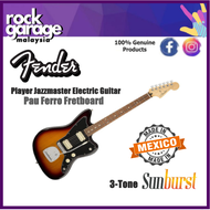 Fender Player Jazzmaster Electric Guitar, Pau Ferro Fretboard - 3-Tone Sunburst