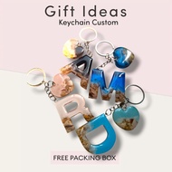 GANTUNGAN Beach Theme Letter And Love Keychain l Accessories l Souvenir l Keychain l Gift l Couple
