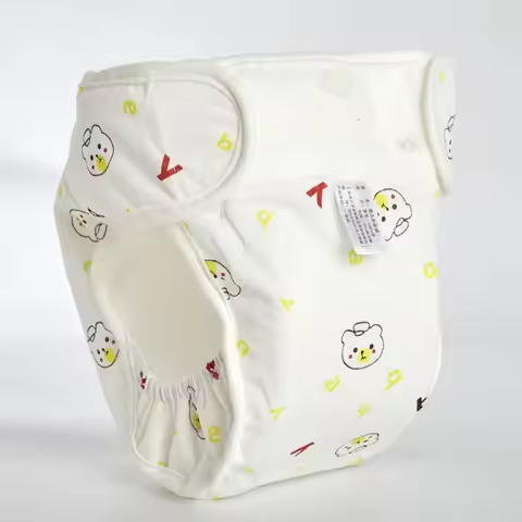 Necessory 0-12Months Baby Washable Diaper Adjustable Leakproof Cloth Diapers 3-15kg S M L Diaper Pan