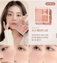 เกาหลีสต็อก Dasique สี่สี Matte Blush Palette พีชสตรอเบอร์รี่ ICE สีครีม อายแชโดว์ 10.4g จัดส่งฟรีแต