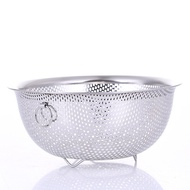 Rổ Lưới Inox Cao Cấp Đa Dụng Trong Chế Biến Thực Phẩm Rổ Rá Có Chân Đế Thoát Nước Tốt Rổ Inox Size 1