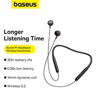 Baseus p1 Neckband Earphone Bluetooth 5.2 Magnetic Adsorption Wireless Headphone Hanging Neck Ear Hi