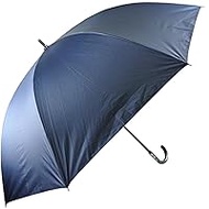 Men's Long Umbrella, Large Men's Umbrella, Super Water Repellent, 31.5 inches (80 cm), One-Touch Jumping Umbrella, Durable, Lightweight, Fiberglass Ribs, Strong Wind, Wind Resistant, Unbreakable, Special Structure, Navy Blue