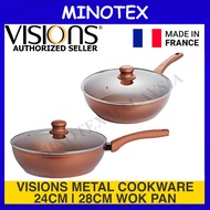 Visions Metal Cookware 24cm | 28cm Wok Pan