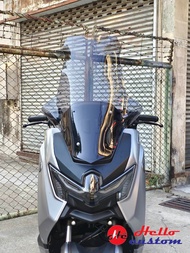 ชิวหน้า + น็อตชิว ทรงโลมา  New Nmax Turbo 2025 ชิวหน้าแต่ง สูง 25นิ้ว Nmax155
