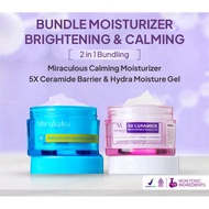 MIRUKAKU Bundling Moisturizer Brightening & Calming (Calming Moisturizer & 5x Ceramide Moisturizer)