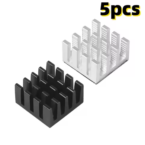 5PCS 14mm Heatsink Aluminum Heat Sink 14×14×7mm Heatsink Cooler for Cooling VRM GPU Stepper Driver M