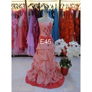 PreLove Straw Gown/Wedding Dress E45