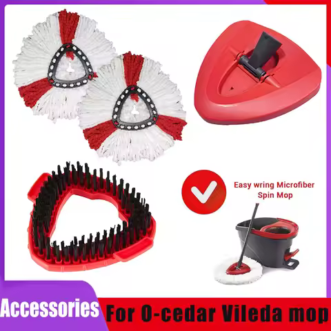 Mop Replacement For Vileda O-cedar Easy Cleaning Head Microfiber Mop Cloth Pads Refills Mop Replacem