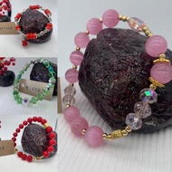 maggiecute Design Crystal, Opal, Austrian Glass Beads