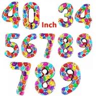 40 Inch 0-9 Number Balloon Birthday Party Decoration Party Birthday Aluminum Foil Number Balloon Rai