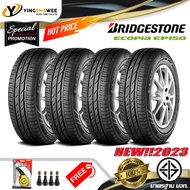 185/60R15 BRIDGESTONE รุ่น EP150 จำนวน 4 เส้น (ยางใหม่ปี2023) แถมเกจเหลือง 1 ตัว + จุ๊บลมยางแท้ 4 ตัว ( ยางรถยนต์ ยางขอบ15)