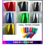 (1 ROLL With Uncut) 30cm X 900cm / 40CM X 900CM Car Headlamp Tail Fog light Tinted Film Sticker Head