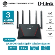 D-Link DIR-X3000Z AX3000 WiFi 6 Mesh Gigabit Wireless Wifi Router