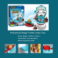 Poop Shoot Game for Family Interactive Toilet Toy for 2-6 Players Funny Gags & Joke Toys for White E