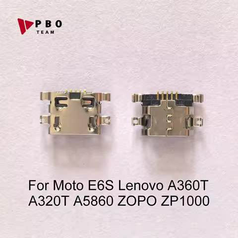 10-200pcs for Moto E6S Lenovo A360T A320T A5860 ZOPO ZP1000 Micro USB Connector 5pin Charging Port D