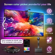 RGBIC TV LED Backlights with Camera APP Music Synchronization Game Bedroom Ambient Light