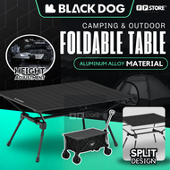 [ COD READY STOCK ] BLACKDOG Ultralight Adjustable Table Wagon Aluminium Alloy Foldable EggRoll Tabl