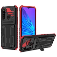 Realme 5 / Realme C3 / Realme 6i Case RUILEAN Three-in-one Multifunctional Hidden Credit Card Slot B