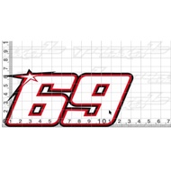 Wholesale Racing Number CUTTING Stickers 69 Discount