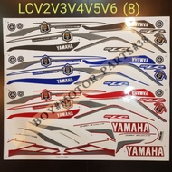 YAMAHA LC135 NEW V2 V3 V4 V5 ( 8 ) 50TH ANNIVERSARY BODY STICKER