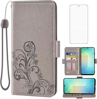Asuwish Compatible with Samsung Galaxy A06/A07 Wallet Case and Tempered Glass Screen Protector Flip 
