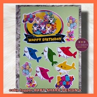 Cake Topper BABY SHARK DO DO DESIGN 4 Ready Stock
