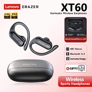 Lenovo Thinkplus XT60 Headset Bluetooth 5.3 Sport Earphone 100% Original LED HIFI 9D Bass TWS Dengan