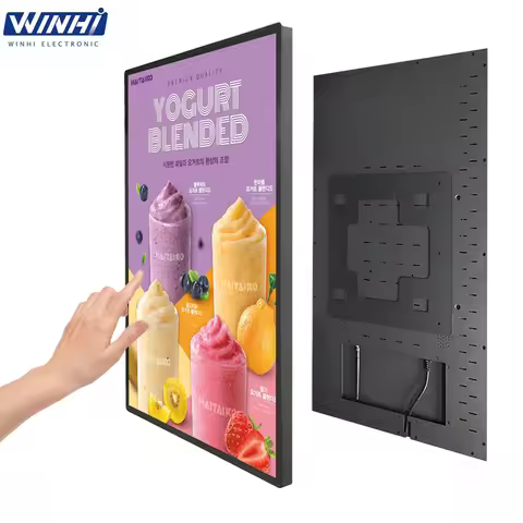32 43 55 65 Inch Digital Signage Display 4K Android TV Touch Panel LCD Monitor with CMS Cloud Contro