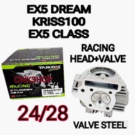 TAIKOM RACING HEAD EX5 DREAM RACING HEAD 23/27  24/28 TAIKOM（VALVE STEEL）