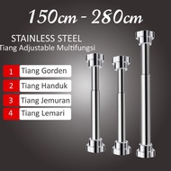 GANTUNGAN [Have Immediately] Flexible Curtain Pole/stainles Magic Pipe Wand/Flexible Curtain Pole Ir