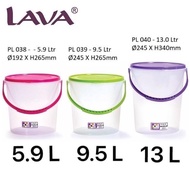 Air Tight Multipurpose Round Storage Container / Food Container with Handle / Balang Kedap Udara Pem